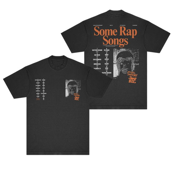 Some Rap Songs Tracklist T Shirt Earl Sweatshirt Official Store